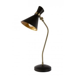 Volta 1 Light Desk Lamp Black / Bronze - VOLTA-TL-BLK/BRZ