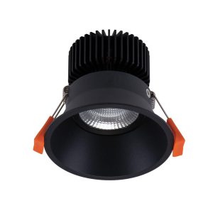 Anti Glare Deep Set 13W LED Dimmable Adjustable Downlight Black / Warm White - 20674