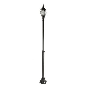 EPL 1 Light Post Light Black - EPL 8101-Slim P