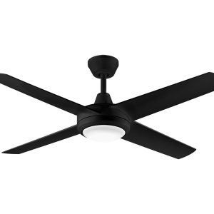 Aspire 52" AC Ceiling Fan With 18W LED Polymer Blades / Black - FA12BL + LA12BL