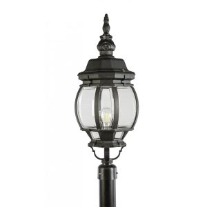 Baltimore 1 Light Post Top Light Black - BALTIMORE-P/T