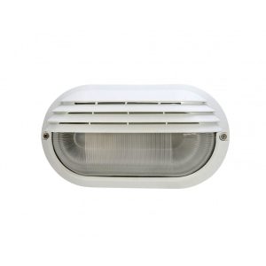 Italian 1 Light Eyelid Bunker Light White - BK 130T-WHT