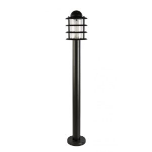 BO 240V E27 Bollard Light Black - BO 1851F-BLK