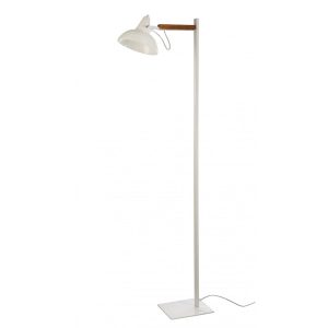 Coin 1 Light Floor Lamp White - COIN-F/L White