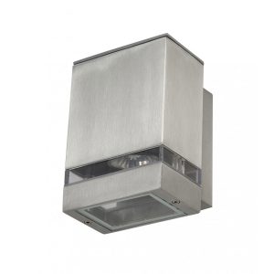 Derico 1 Light Wall Light Polished Aluminium - DERICO-1-P/AL