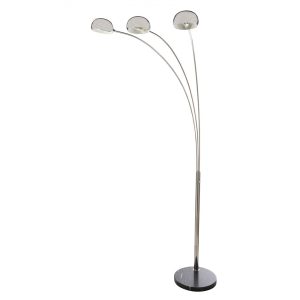 Direct 3 Light Floor Lamp Chrome / Black - DIRECT-3L FL