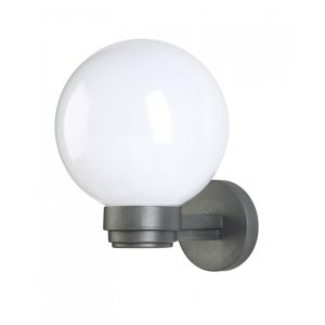 Italian 1 Light Wall Light Grey / Opal - EWB 503-200 GRY OP