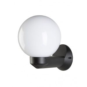 Italian 1 Light Wall Light Black / Opal - EWB 603-250-OP