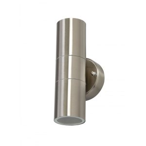 Finland 240V GU10 Up/Down Wall Pillar Light Stainless Steel - FINLAND-2L 316