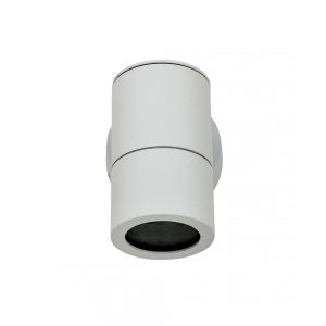 Geneva 240V GU10 Wall Pillar Light White - GENEVA-1 Down