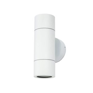 Geneva 240V GU10 Wall Pillar Light White - GENEVA-2L Up/Down