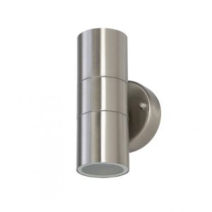 Jordan 240V GU10 Wall Pillar Light Stainless Steel - JORDAN-2-Up/Down