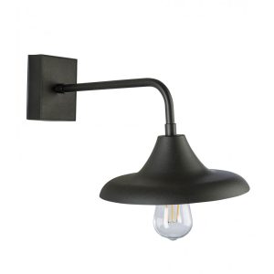 Kron 1 Light Downward  Wall Light Black - KRON-1 BLK