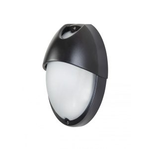 Italian 1 Light Eyelid Oval Bunker Light Black - LB82522-BLK