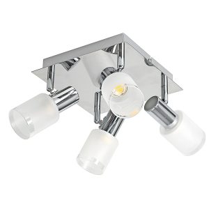 Quad 24W LED Spotlight Chrome / Warm White - LSLT-P4-CH