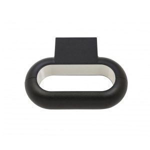 Oval 5W LED Wall Light Black / Warm White - OVAL-WB-BLK