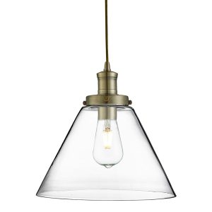 Clifford Pendant Light Antique Brass - QH3228-AB