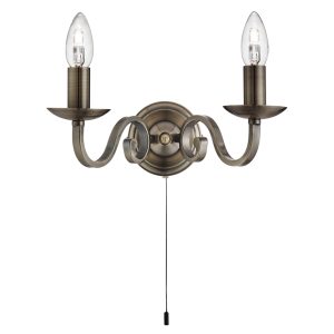 Emerson Wall Light Antique Brass - R1502-2B-AB