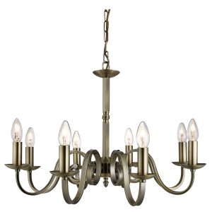 Emerson 8 Light Pendant Antique Brass - R1508-8P-AB