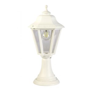 Roman 1 Light Pillar Mount Light White - ROMAN PM WHT