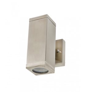 SML 12V MR16 Wall Pillar Light Stainless Steel - SML-Up/Down