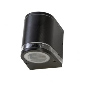 Tunnel 5W LED Wall Pillar Light Black - TUNNEL-1-BLK