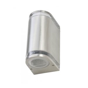 Tunnel 10W Up/Down LED Wall Pillar Light Aluminium - TUNNEL-2-P/ALU