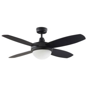 Lifestyle Mini 42" AC Ceiling fan with 24W Dimmable LED Matt Black / Tri-Colour - DLS1043M