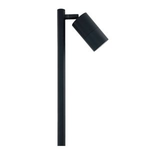 Poseidon 12V Single Adjustable Spike Light Black - SPM1ALBL