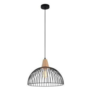 Strand 1 Light Pendant Black - STRAND1