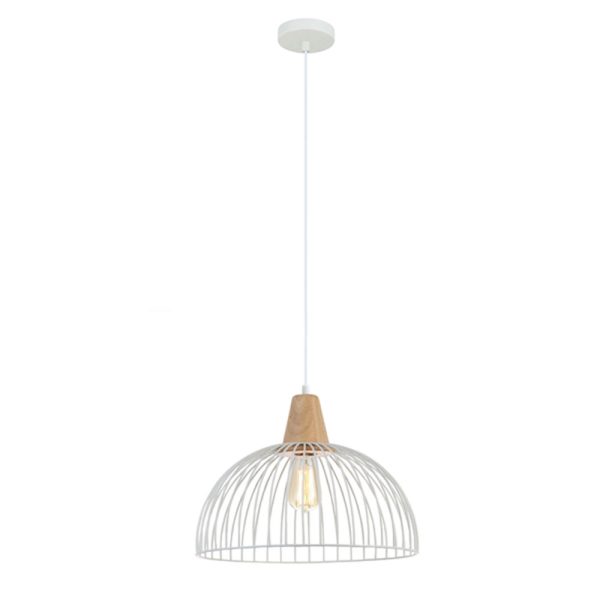 Strand 1 Light Pendant White - STRAND2