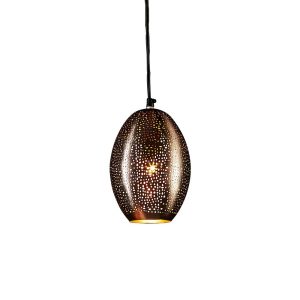 Stella 1 Light Perforated Balloon Pendant Matt Black - ZAF10421