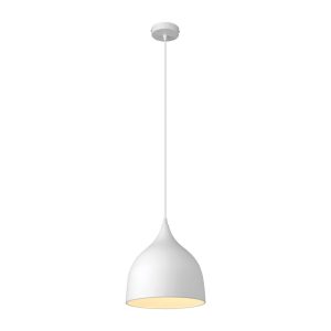 Jade 220mm 1 Light Pendant White  - 31416