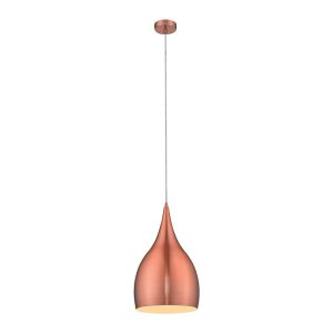 Jade 240mm 1 Light Pendant Brushed Copper  - 31418