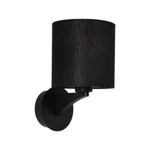 Kirsten 1 Light Wall Light Black - KIRST1WBLK