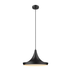 Laya 460mm 1 Light Pendant Black  - 31408