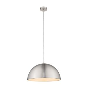 Luna 400mm 1 Light Pendant Brushed Nickel  - 31365