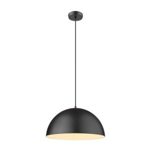 Luna 400mm 1 Light Pendant Black  - 31366