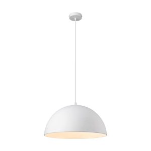 Luna 400mm 1 Light Pendant White  - 31367