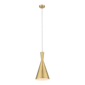 Ruby 185mm 1 Light Pendant Brushed Brass - 31392