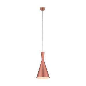 Ruby 185mm 1 Light Pendant Brushed Copper - 31393