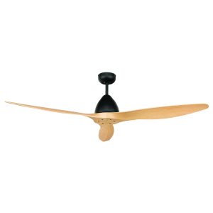 Canyon 56" DC Ceiling Fan Black / Oak - 20896/51