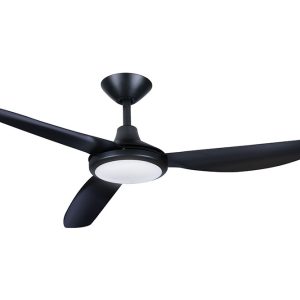 Polar 56" DC Ceiling Fan with 18W Dimmable CCT LED / Matt Black - P3BL586