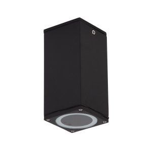 Alpha GU10 240V Flush Mount Light Black - 19808