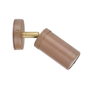 Poseidon 12V MR16 Single Adjustable Wall Pillar Light Aged Copper - PM1ACECA