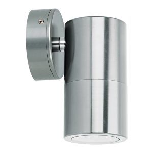 Shadow 6W 240V LED Fixed Wall Pillar Light Titanium Silver / Warm White - 49150