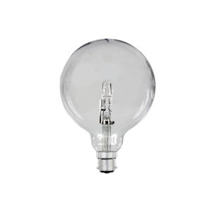 Halogen G125 53W Dimmable B22 Globe Clear / Warm White - SP53WG125BCC