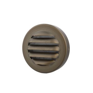 Hydra 4W Round Slotted LED Step Light Aged Brass / Warm White - AQL-418-B3-X00430DFS