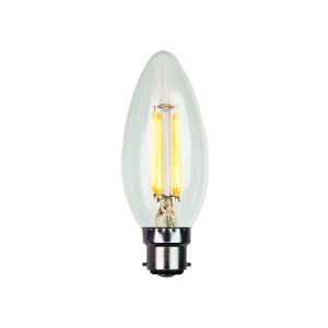 Filament Candle LED 4W B22 Dimmable / Warm White - A-LED-25104127