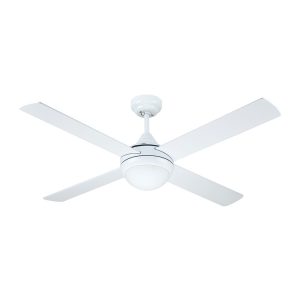 Azure 48" 18W LED Dimmable AC Ceiling Fan White / Tri-Colour - A2327